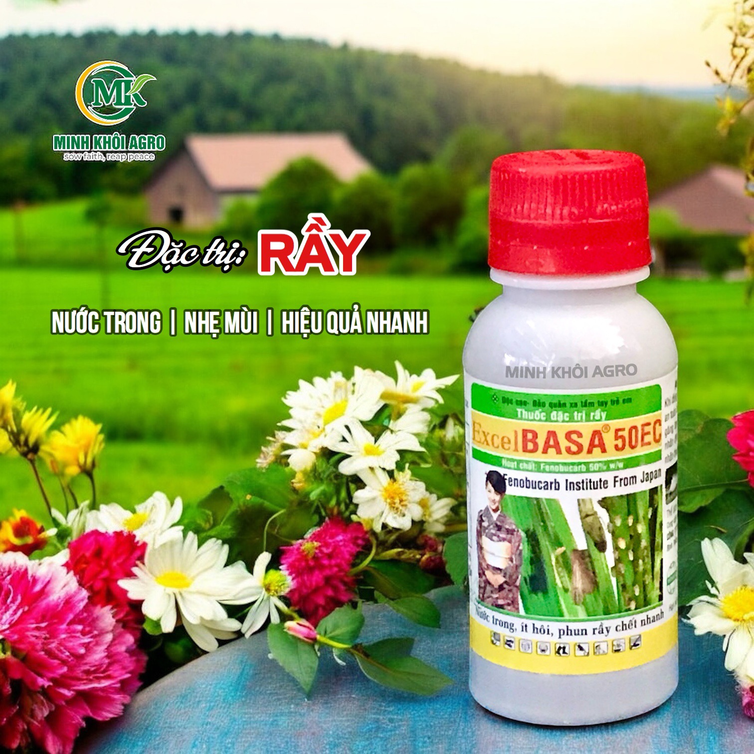 Thuốc đặc trị rầy Excel Basa 50EC - Chai 100ml